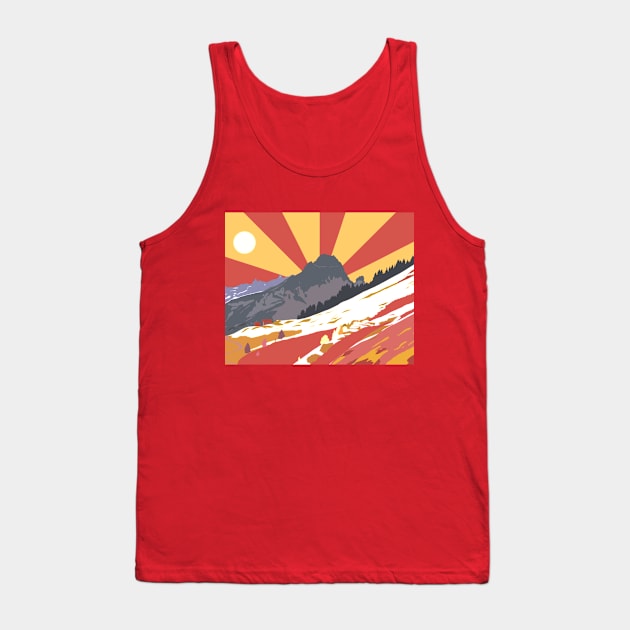 Sunset on moutain Tank Top by Mimie20